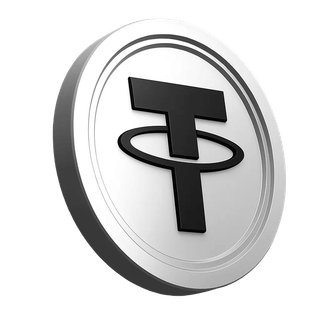 Sezione informativa della piattaforma con grafico relativo alla moneta Tether USDT